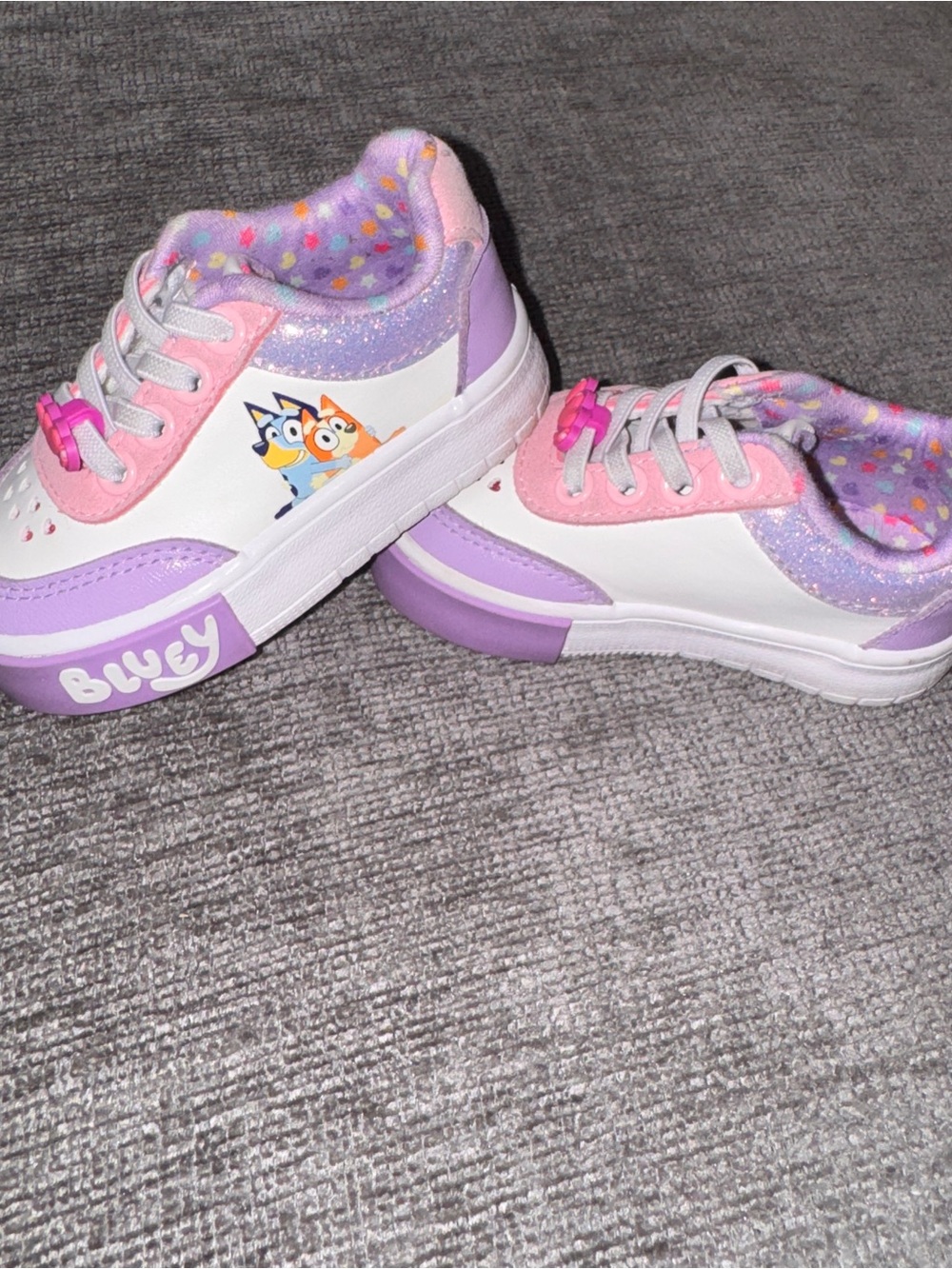 Kids Purple & Pink Character Sneakers